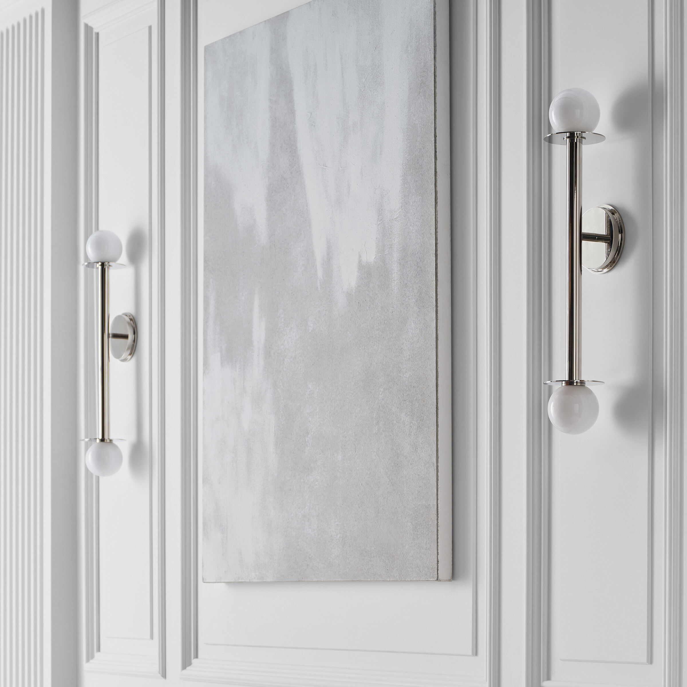 Kelly by Kelly Wearstler Nodes 2 Light 4.75 inch Polished Nickel Sconce Wall Light