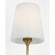 Thomas O'Brien Vendome LED 5.5 inch Hand-Rubbed Antique Brass Single Sconce Wall Light