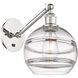 Ballston Rochester 1 Light 8 inch Polished Nickel Sconce Wall Light
