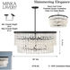Shimmering Elegance 9 Light 36 inch Sand Coal Chandelier Ceiling Light