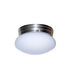 Mushroom 1 Light 8 inch Polished Brass Flush Mount Ceiling Light