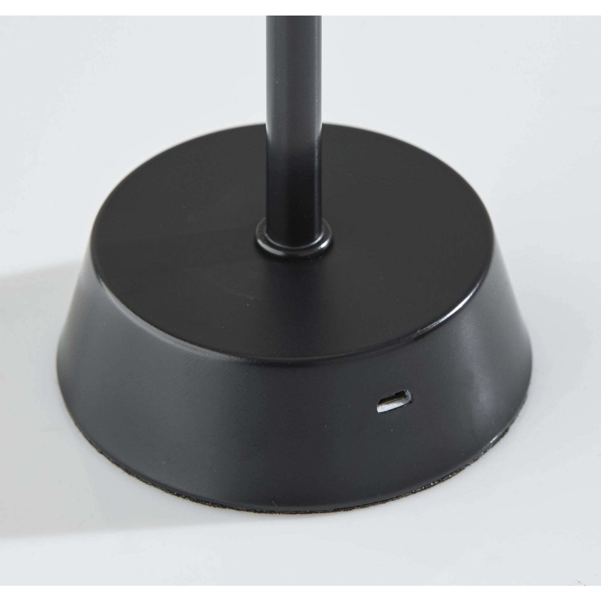 Bobby 14 inch 1.50 watt Black LED Cordless Table Lamp Portable Light