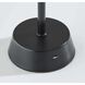 Bobby 14 inch 1.50 watt Black LED Cordless Table Lamp Portable Light