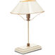 Daphne 17 inch 60.00 watt Ivory/Antique Brass/Gold Table Lamp Portable Light