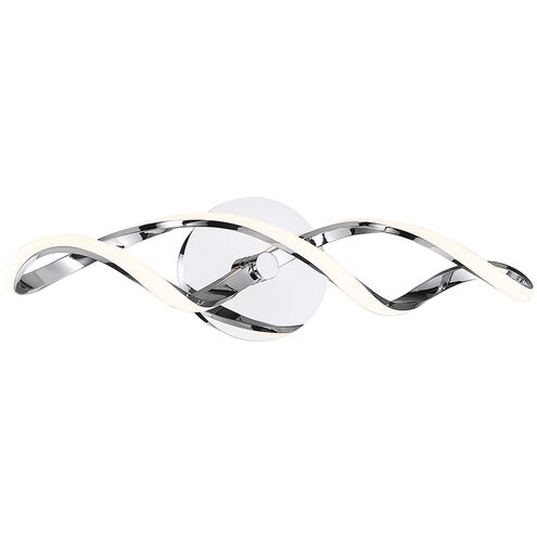 Interlace LED 28 inch Chrome Bath Vanity & Wall Light, dweLED