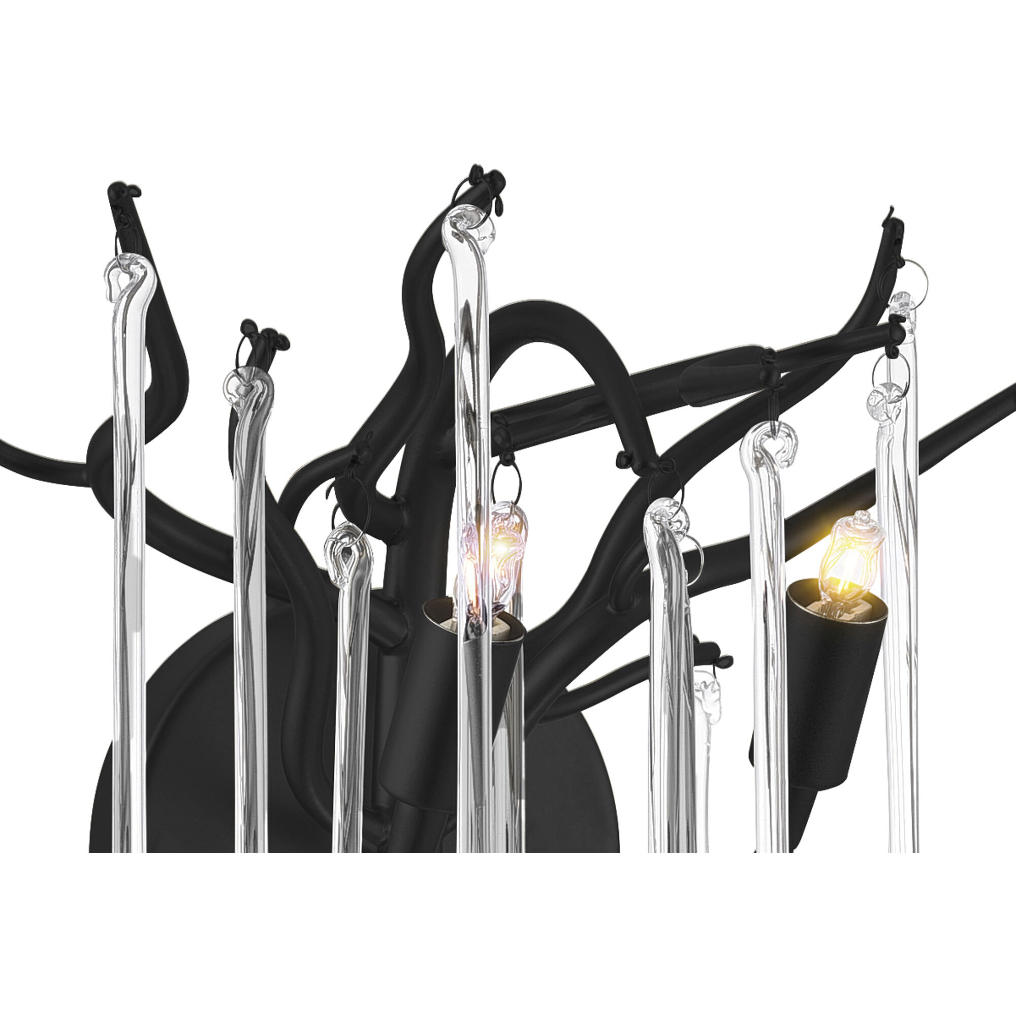 Anita 2 Light 10 inch Black Wall Light