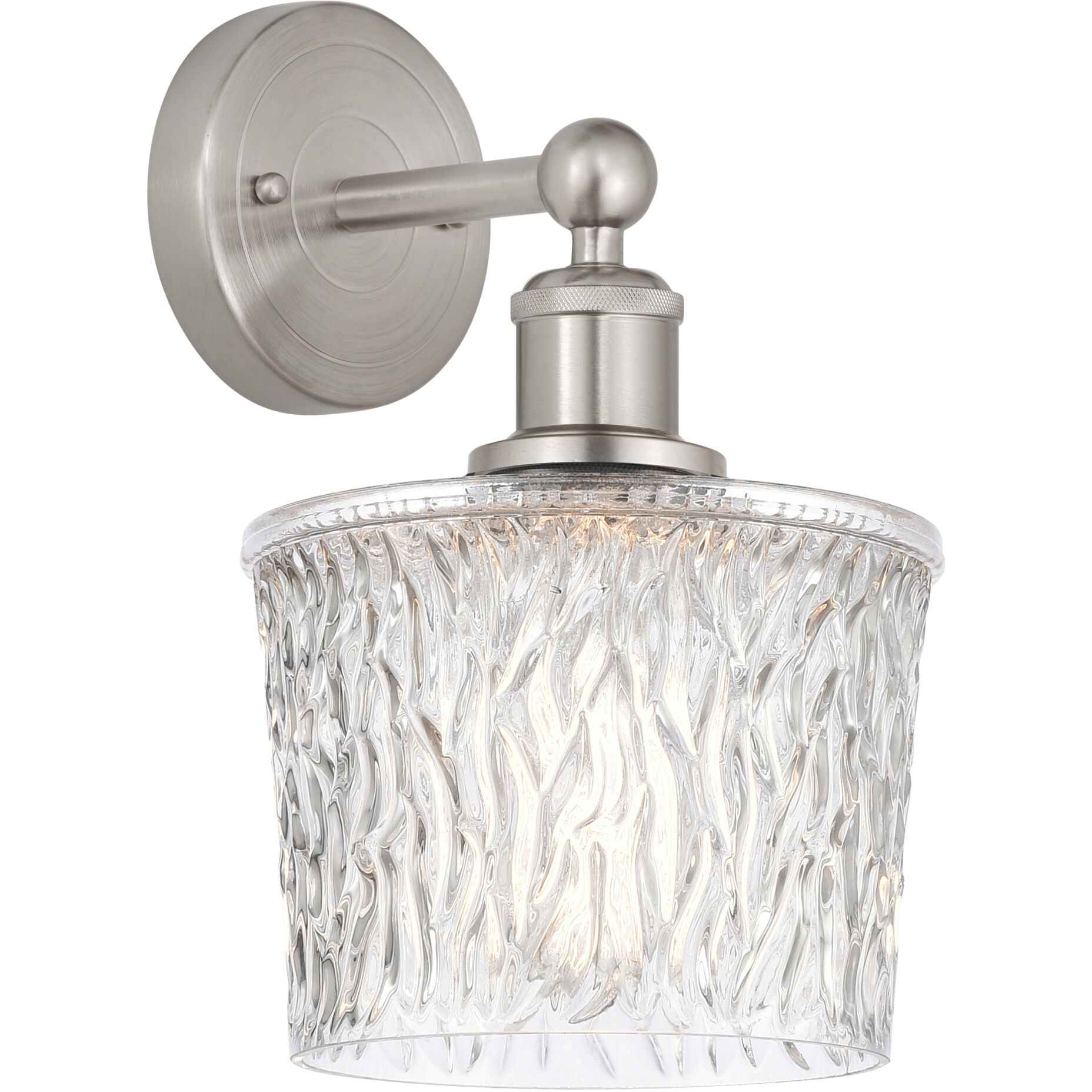 Edison Niagra 1 Light 7 inch Brushed Satin Nickel Sconce Wall Light