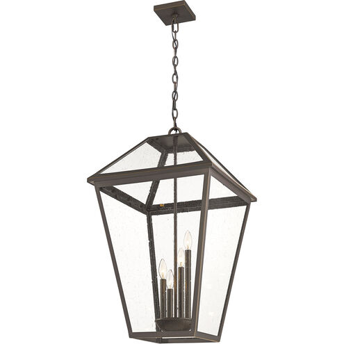 Talbot 4 Light 20 inch Oil Rubbed Bronze Outdoor Chain Mount Ceiling Fixture