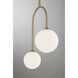 Chester 2 Light 12 inch Noble Brass Pendant Ceiling Light
