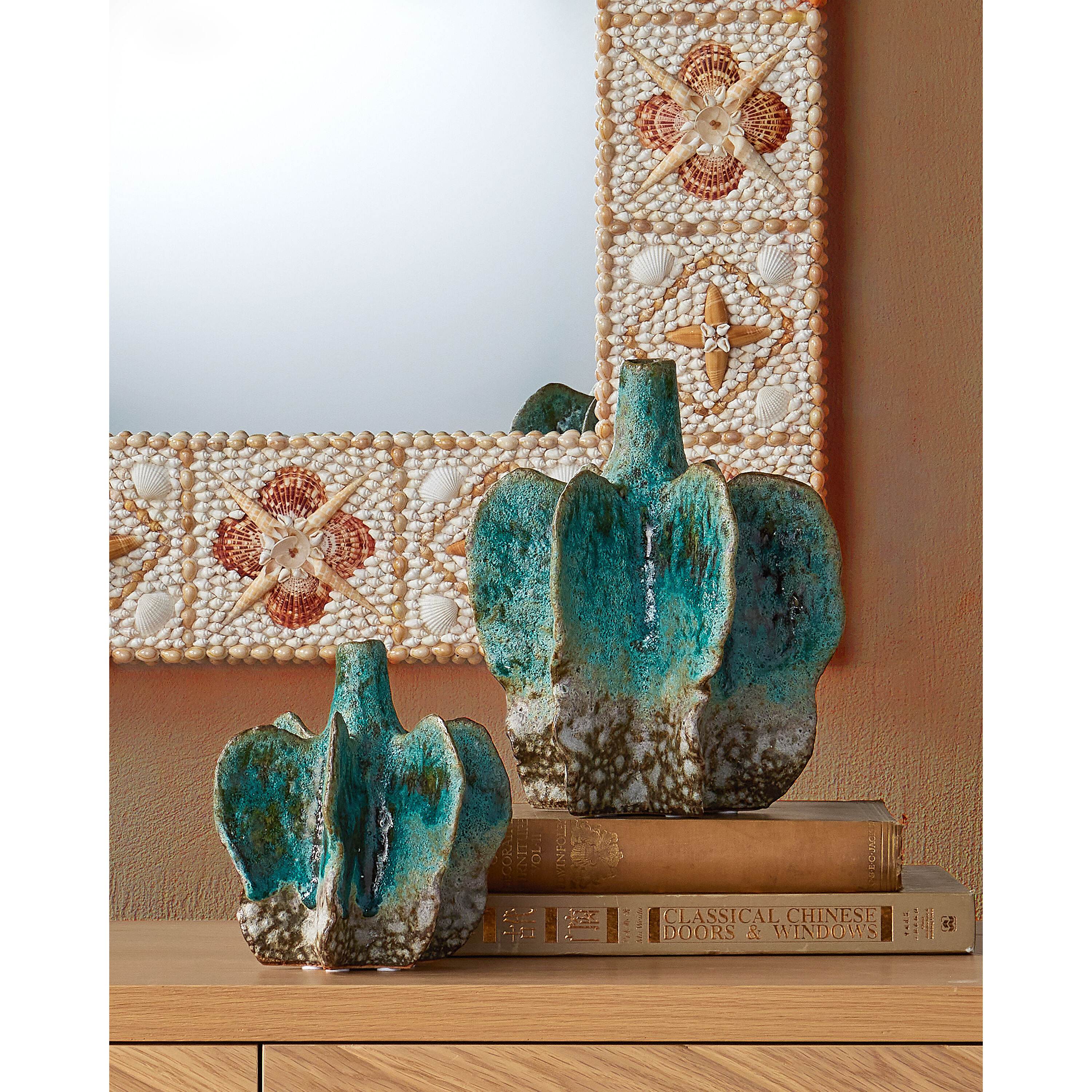 Junonia 42.25 X 30 inch Natural Mirror