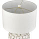 Gloria 23 inch 9 watt White Glazed Table Lamp Portable Light