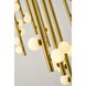 Canada 44 Light 50 inch Satin Brass Chandelier Ceiling Light