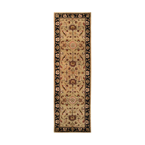 Cedric 96 X 30 inch Tan/Black/Medium Gray/Olive/Dark Brown/Butter Rugs, Wool