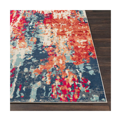 Bohemian 94 X 35 inch Bright Red/Navy/Saffron/Burnt Orange/Teal/Taupe Rugs, Runner
