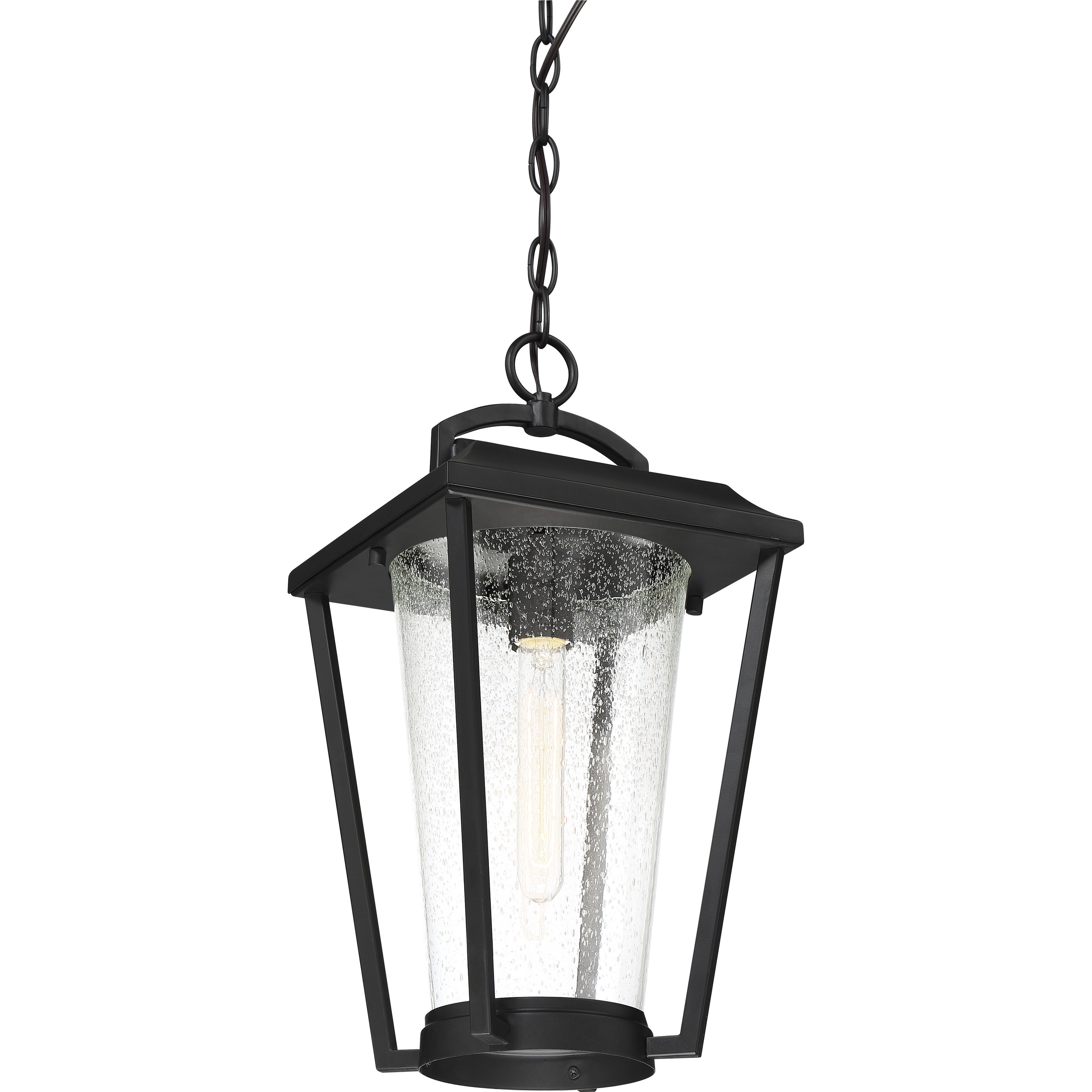 Lakeview 1 Light 9 inch Aged Bronze and Clear Outdoor Hanging Lantern