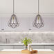 Geometric 1 Light 12 inch Bronze Mini Pendant Ceiling Light
