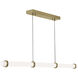 Miami LED 48 inch Light Antique Brass Linear Pendant Ceiling Light