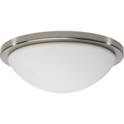 Button LED 13.38 inch Brushed Nickel LED Flush Mount Ceiling Light