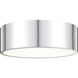 Harley 3 Light 16 inch Chrome Flush Mount Ceiling Light
