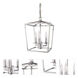 Cage 3 Light 8.5 inch Polished Nickel Pendant Ceiling Light
