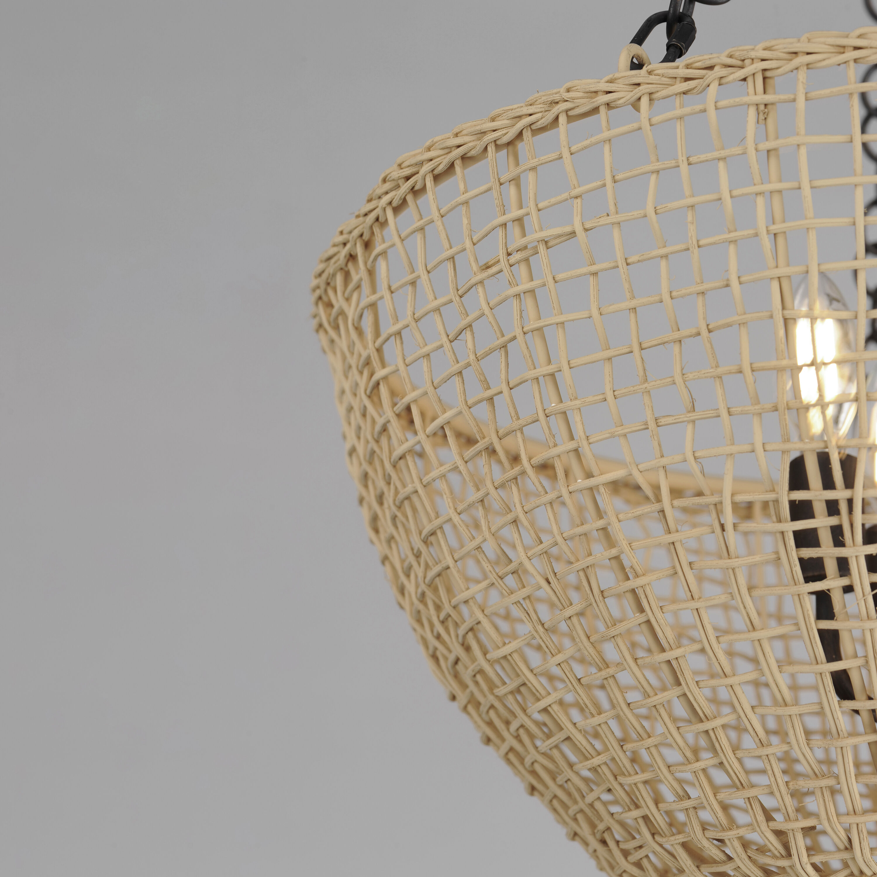 Cestino 4 Light 21 inch Antique Bronze Invert Bowl Pendant Ceiling Light