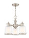 Middlebush 3 Light 16 inch Brushed Nickel Convertible Mini Chandelier/Ceiling Mount Ceiling Light