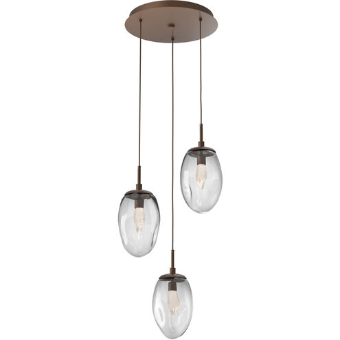 Meteo LED LED Burnished Bronze Chandelier Ceiling Light, Round Multi-Pendant