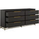 Riggs Stained Gold and Sesame Black Dresser