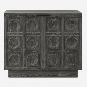 Shelby Ebony Stain 2 Door Cabinet