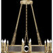 Mirage 12 Light 35.75 inch Gold Chandelier Ceiling Light
