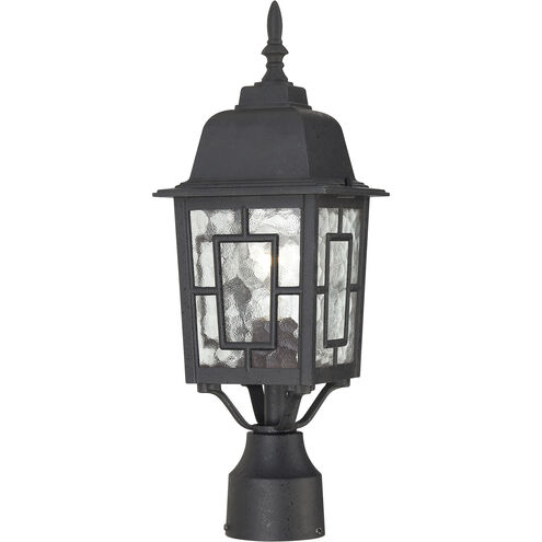 Banyan 1 Light 17 inch Textured Black Outdoor Post Light