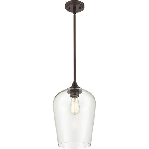 Ashford 1 Light 10 inch Rubbed Bronze Mini-Pendant Ceiling Light