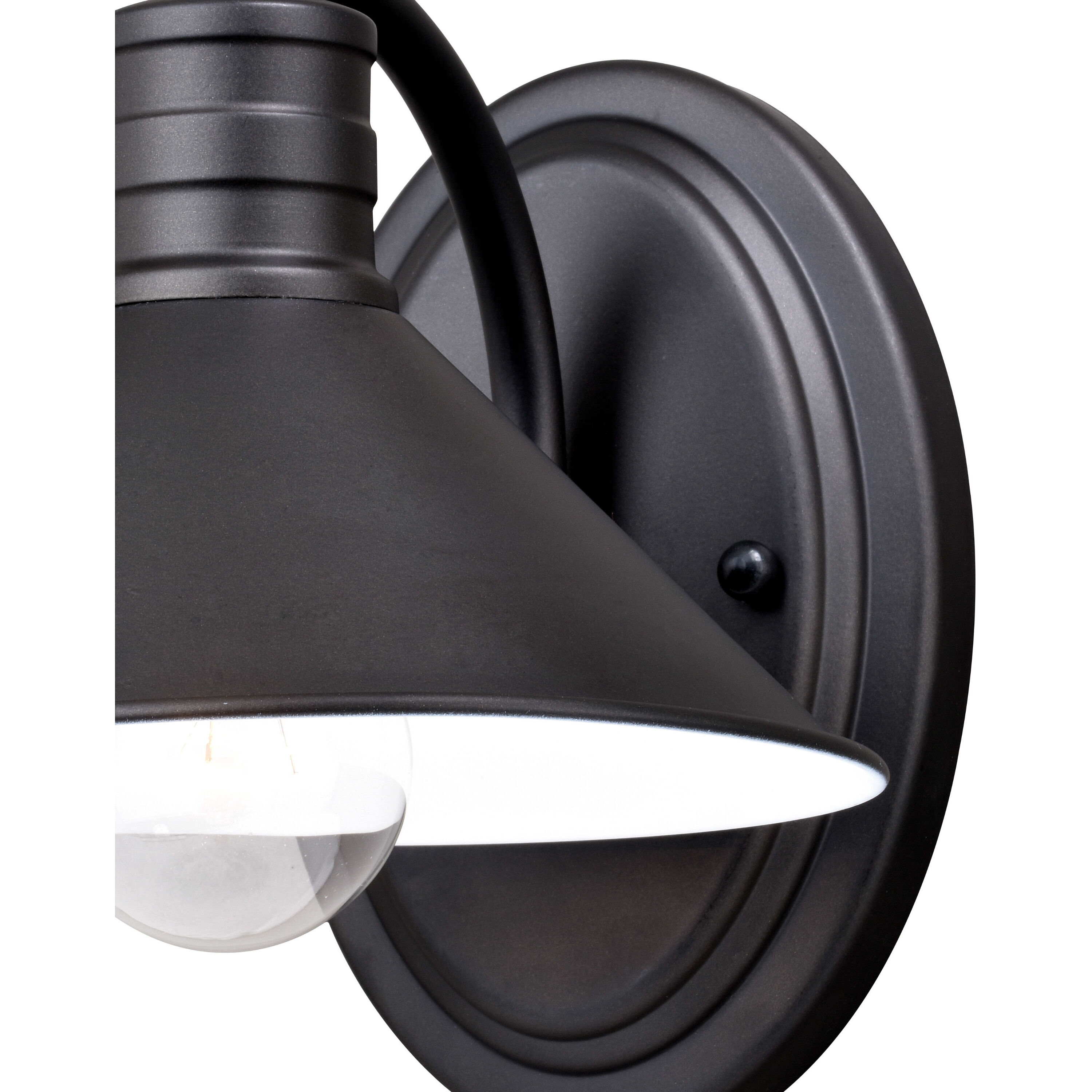 Akron LED 10 inch Oil Rubbed Bronze and Matte White Bathroom Light Wall Light