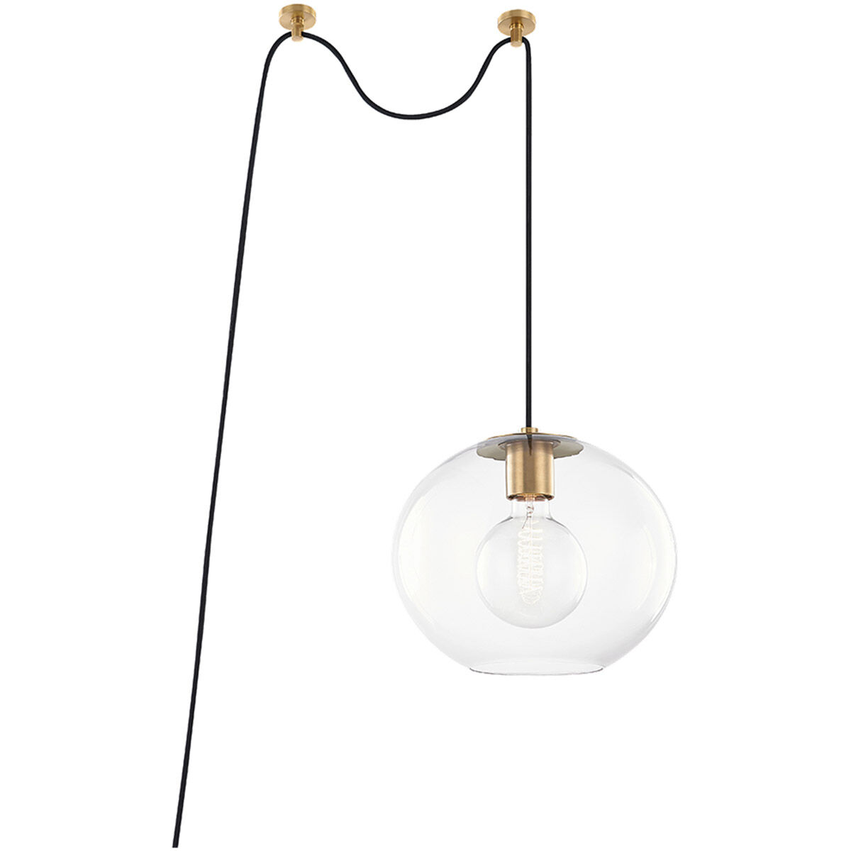 Margot 1 Light 12 inch Aged Brass Pendant Ceiling Light