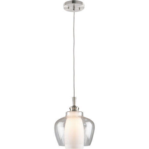 Decanter 1 Light 11 inch Brushed Nickel Pendant Ceiling Light