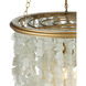 Verre de Mer 1 Light 19 inch Contemporary Gold Chandelier Ceiling Light, Small
