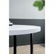 Anita 47.2 inch White Wash/Black Dining Table