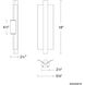 Rapper LED 2.5 inch Aged Brass ADA Wall Sconce Wall Light