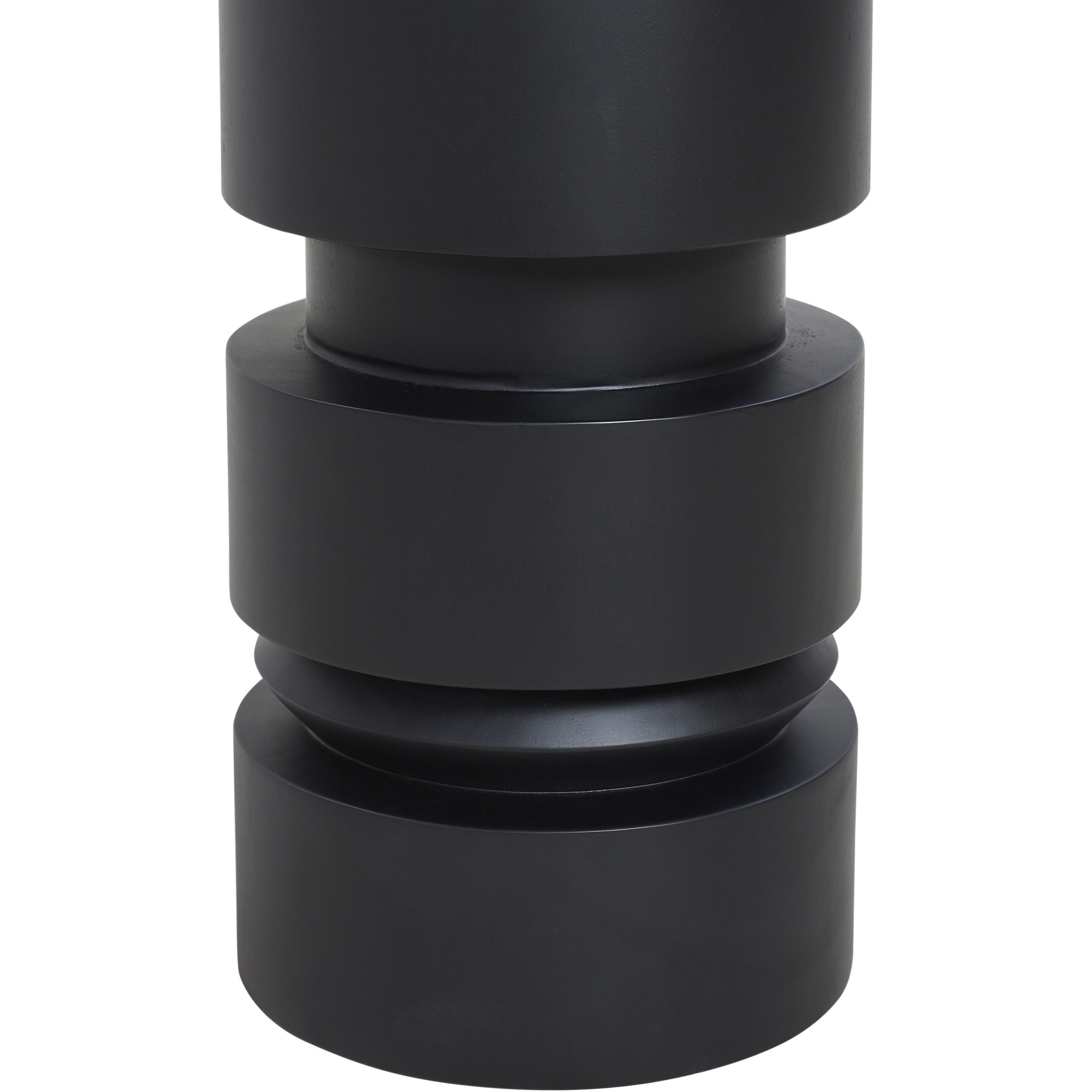 Talpa 24 X 18 inch Matte Black Side Table