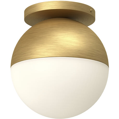 Monae 1 Light 9.88 inch Brushed Gold Flush Mount Ceiling Light