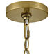 Blake LED 14 inch Lacquered Brass Pendant Ceiling Light