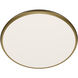 Parthenon LED 22 inch Aged Brass Flush Mount Ceiling Light in 3500K, dweLED