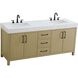 Nathan 72 X 34 inch Honey Brown Bathroom Vanity Cabinet