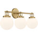 Ortesa 3 Light 24 inch Legacy Brass Vanity Wall Light
