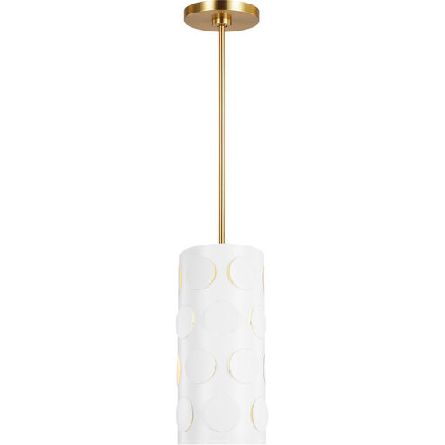 kate spade new york Dottie 1 Light 7.13 inch Burnished Brass Pendant Ceiling Light