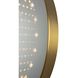 Carnival 36 X 36 inch Brushed Brass LED Infinity Mirror