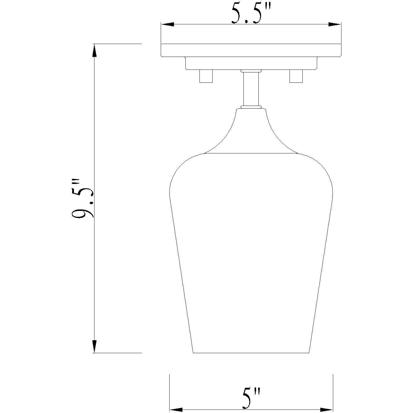 Joliet 1 Light 5.5 inch Chrome Flush Mount Ceiling Light