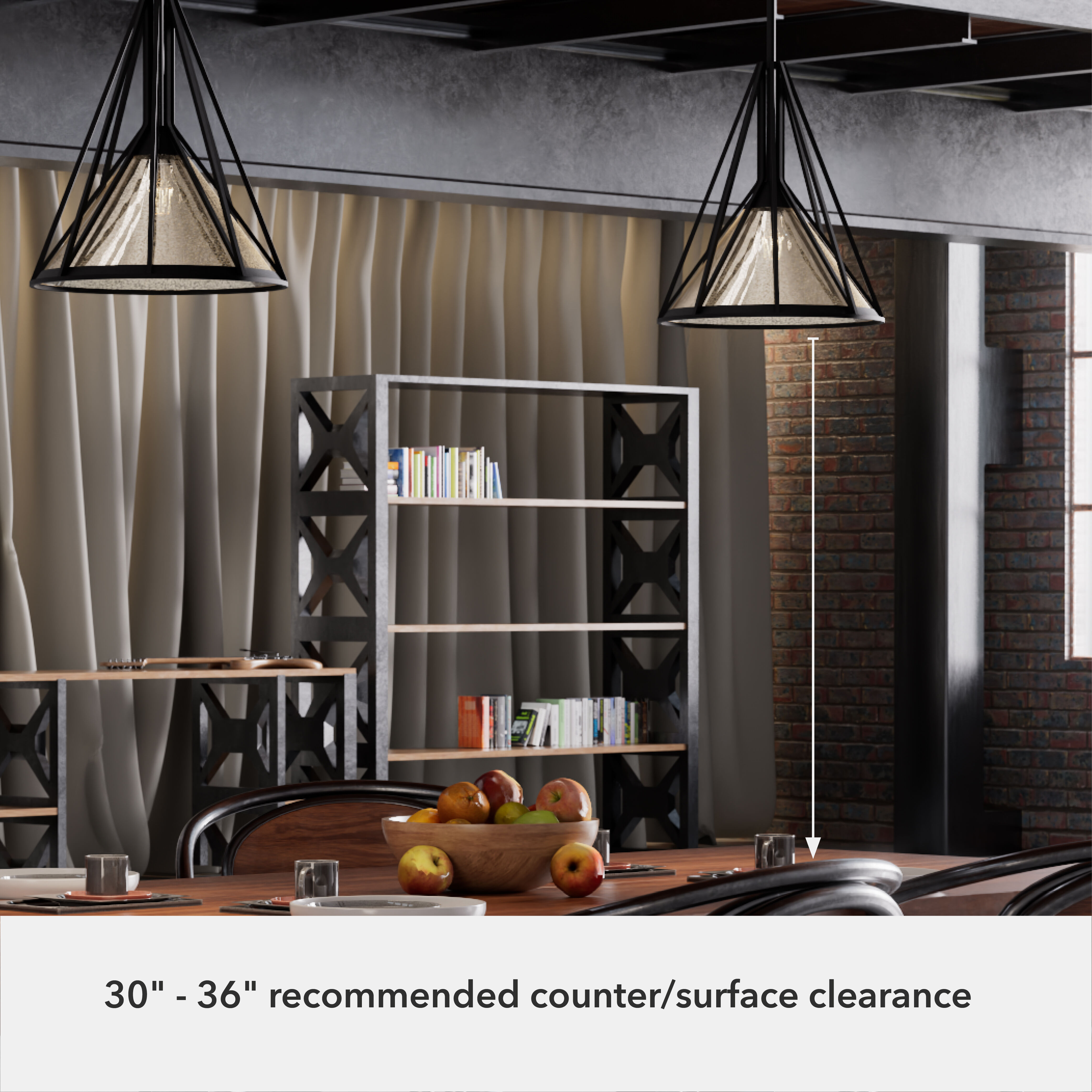 Rafner 1 Light 13 inch Natural Black Iron Pendant Ceiling Light, Medium