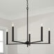 Portman 5 Light 27.75 inch Matte Black Chandelier Ceiling Light