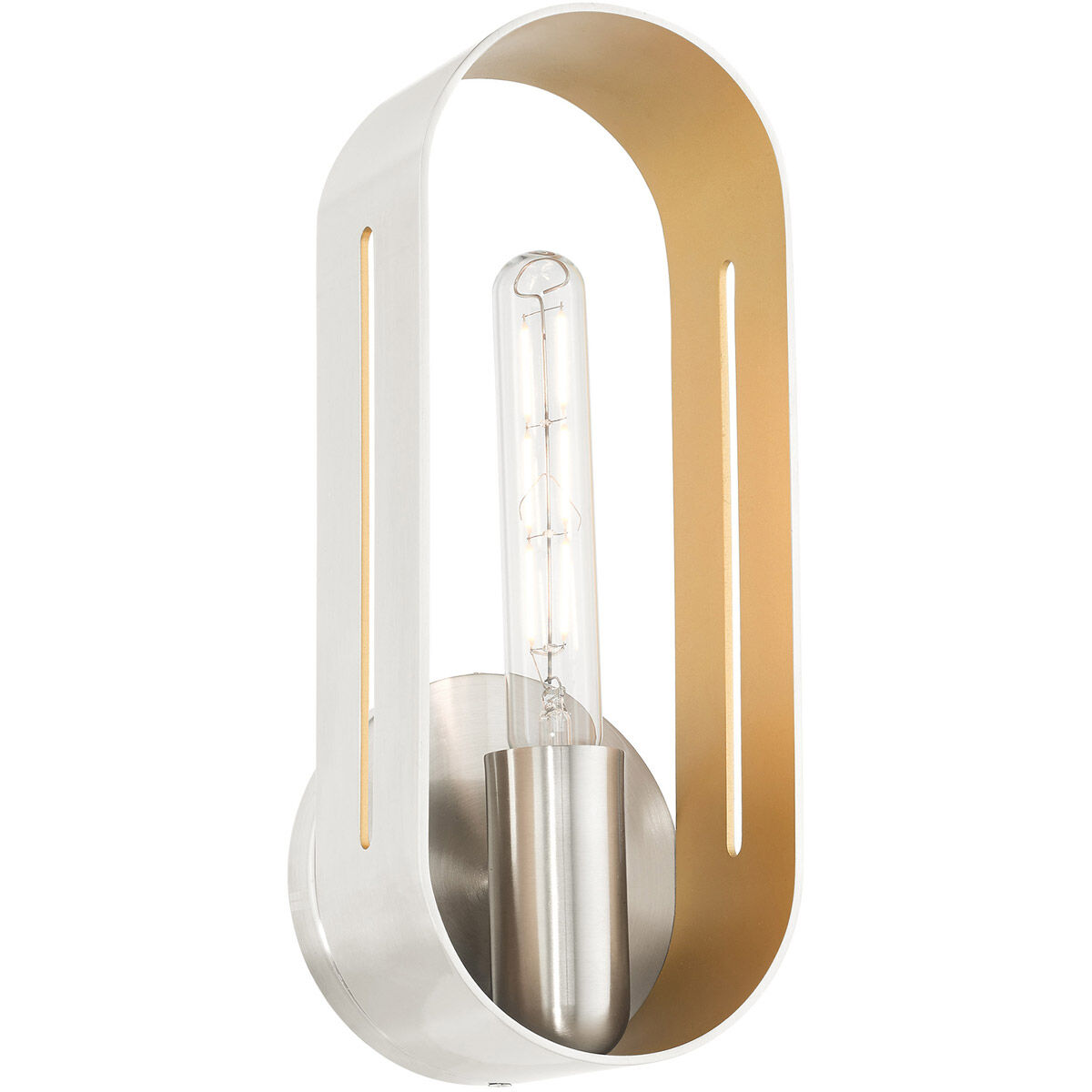 Ravena 1 Light 5 inch Brushed Nickel ADA Single Sconce Wall Light